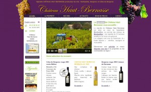 Refonte du site internet du vignoble CHÂTEAU HAUT BERNASSE