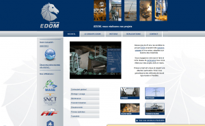Création du site internet de la société grenobloise du groupe EDOM