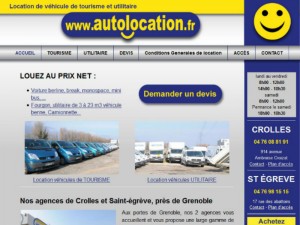 Création du site internet d'Autolocation