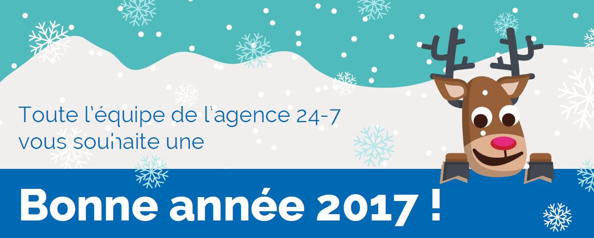 l'agence web 24-7 vous souhaite une bonne année